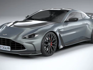 Aston Martin V12 Vantage 2023 3D Model