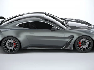 Aston Martin V12 Vantage 2023 3D Model
