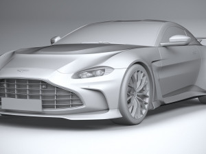 Aston Martin V12 Vantage 2023 3D Модель