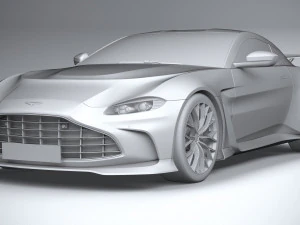 Aston Martin V12 Vantage 2023 3D Model