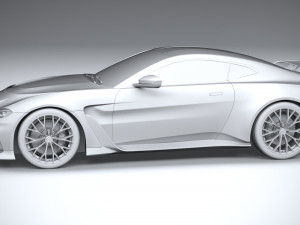 Aston Martin V12 Vantage 2023 3D Модель