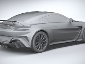 Aston Martin V12 Vantage 2023 3D Модель