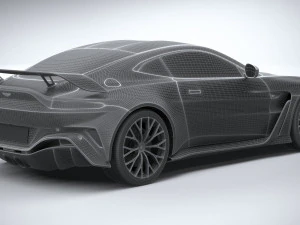 Aston Martin V12 Vantage 2023 3D Model