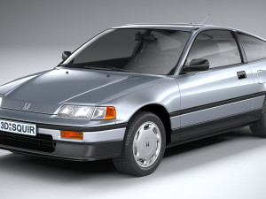 Honda Civic CRX II 1988 3D Model