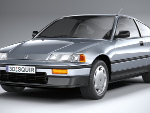Honda Civic CRX II 1988 3D Model