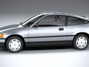 Honda Civic CRX II 1988 3D Model