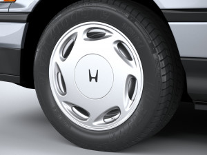 Honda Civic CRX II 1988 3D Model