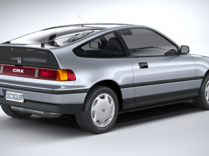 Honda Civic CRX II 1988 3D Model