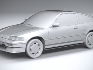 Honda Civic CRX II 1988 3D Model