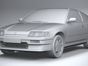 Honda Civic CRX II 1988 3D Model