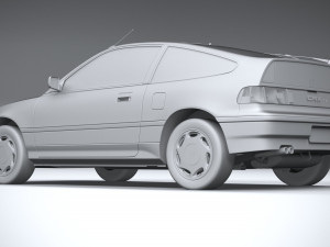 Honda Civic CRX II 1988 3D Model