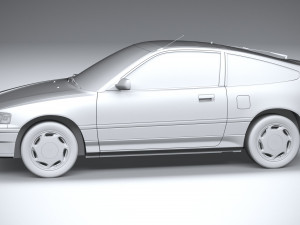 Honda Civic CRX II 1988 3D Model