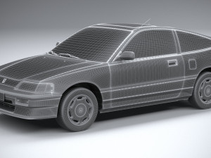 Honda Civic CRX II 1988 3D Model