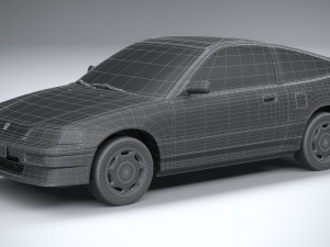 Honda Civic CRX II 1988 3D Model