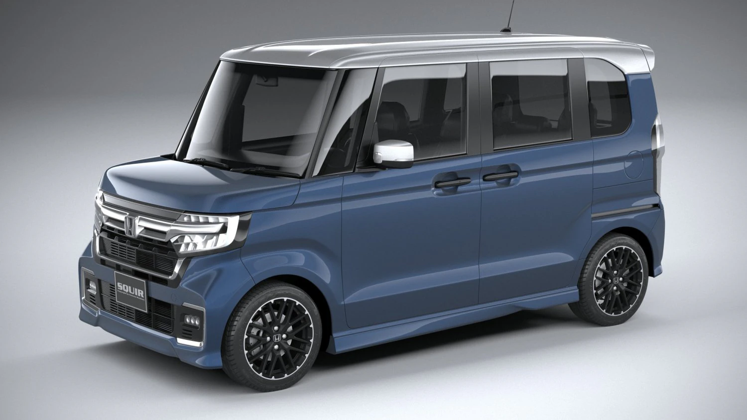 Honda N-Box Custom 2022 3D Model .c4d .max .obj .3ds .fbx .stl .blend