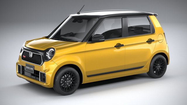 Honda N-One RS 2022 Modelo 3D .c4d .max .obj .3ds .fbx .stl .blend 