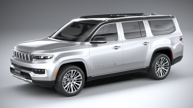 Jeep Grand Wagoneer L 2023 Modelo 3D .c4d .max .obj .3ds .fbx .stl .blend 