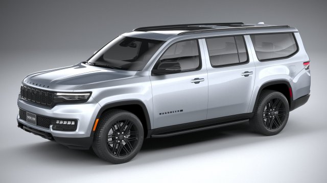 Jeep Wagoneer L 2023 Model 3D .c4d .max .obj .3ds .fbx .stl .blend 