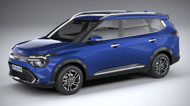 Kia Carens 2022 Modèle 3D .c4d .max .obj .3ds .fbx .stl .blend 