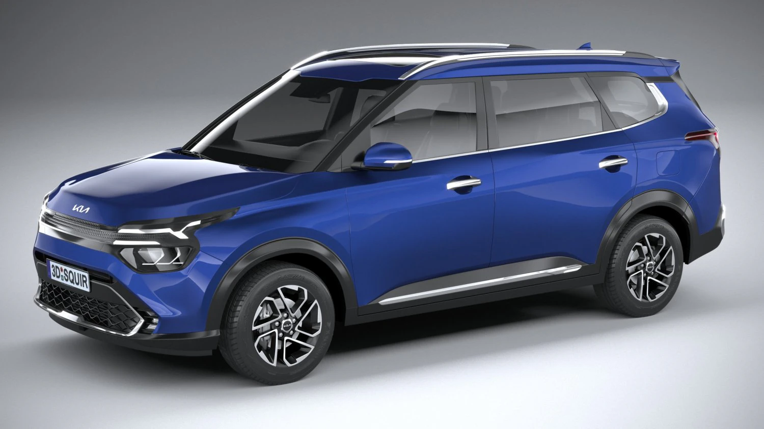 Kia Carens 2022 3D Model .c4d .max .obj .3ds .fbx .stl .blend 