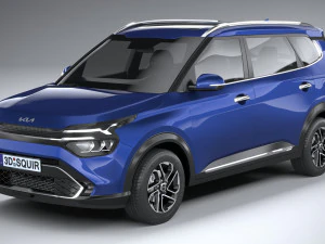 Kia Carens 2022 3D Model