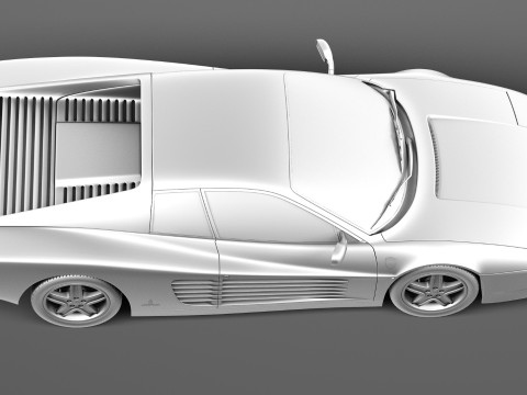 Ferrari Testarossa 512 TR 1991-1996 Model 3D