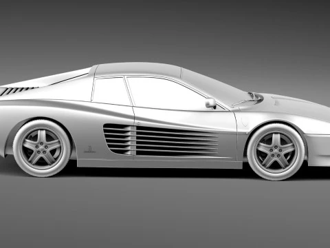 Ferrari Testarossa 512 TR 1991-1996 3D Model