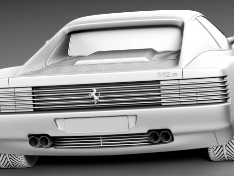 Ferrari Testarossa 512 TR 1991-1996 3D Model