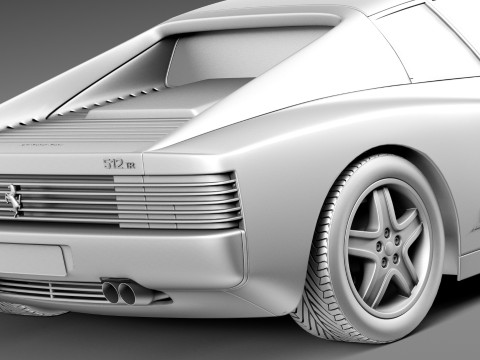 Ferrari Testarossa 512 TR 1991-1996 Model 3D