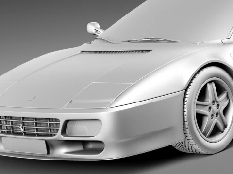 Ferrari Testarossa 512 TR 1991-1996 3D Model