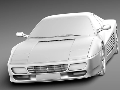 Ferrari Testarossa 512 TR 1991-1996 3D Model