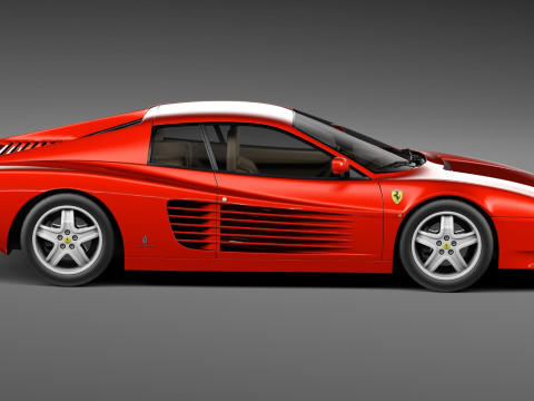 Ferrari Testarossa 512 TR 1991-1996 Model 3D