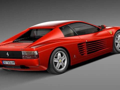 Ferrari Testarossa 512 TR 1991-1996 3D Model