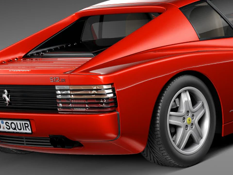 Ferrari Testarossa 512 TR 1991-1996 3D Model