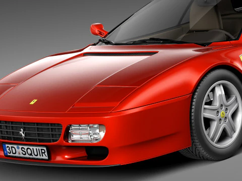 Ferrari Testarossa 512 TR 1991-1996 3D Model