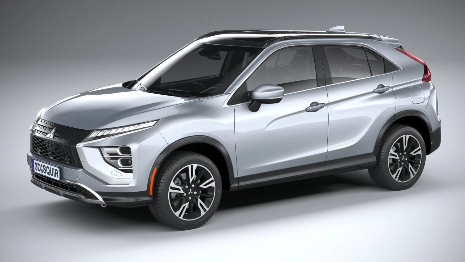 Mitsubishi Eclipse Cross 2022 3D Model .c4d .max .obj .3ds .fbx .stl .blend 