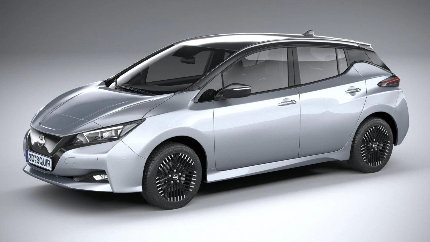 Nissan Leaf 2022 3D Model .c4d .max .obj .3ds .fbx .stl .blend 