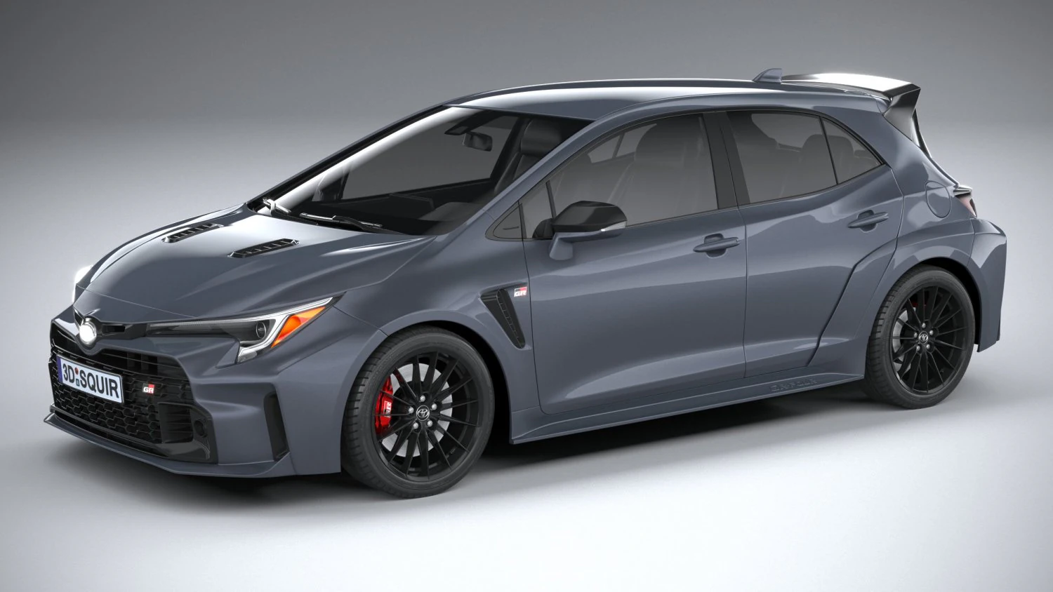 Toyota Corolla GR 2023 3D Model .c4d .max .obj .3ds .fbx .stl .blend 