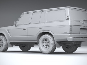 Toyota Land Cruiser J60 1980 Modelo 3D