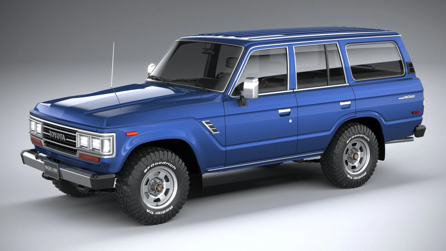 Toyota Land Cruiser J60 1988 3D Model .c4d .max .obj .3ds .fbx .stl .blend 
