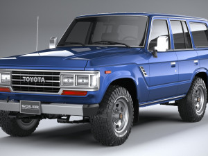 Toyota Land Cruiser J60 1988 3D Model