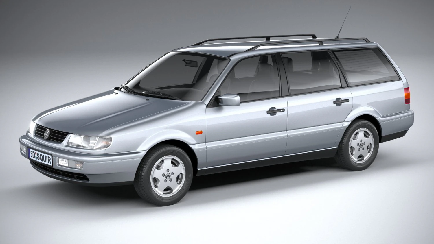 Volkswagen Passat B4 Variant 3D Model .c4d .max .obj .3ds .fbx .stl .blend