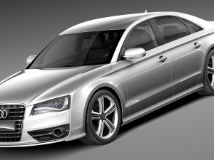 Audi S8 2013 3D Model