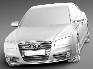 Ауди С8 2013 г. 3D Модель
