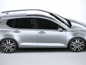 Hatchback gen&eacute;rico v1 2022 Modelo 3D