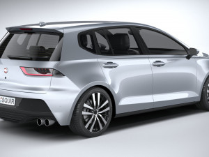 Generic Hatchback v1 2022 3D 모델
