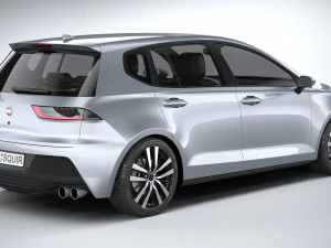 Hatchback gen&eacute;rico v1 2022 Modelo 3D
