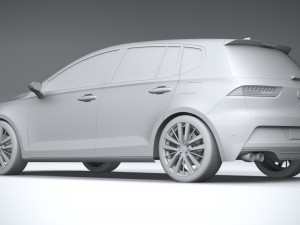 Generic Hatchback v1 2022 3D 모델