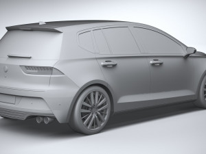 Generic Hatchback v1 2022 3D 모델