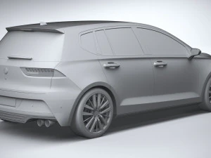 Hatchback gen&eacute;rico v1 2022 Modelo 3D